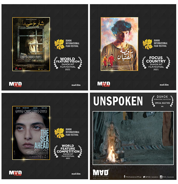 MAD Solutions Sends 4 Films to Duhok International Film Festival (November 15th - 22nd)